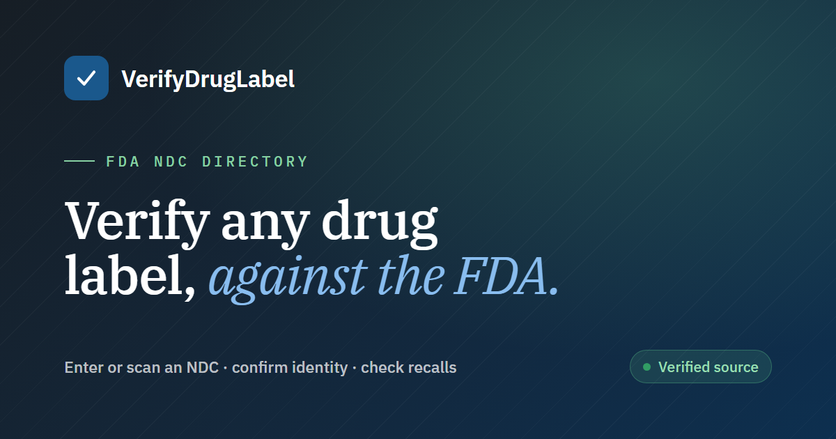 VerifyDrugLabel preview